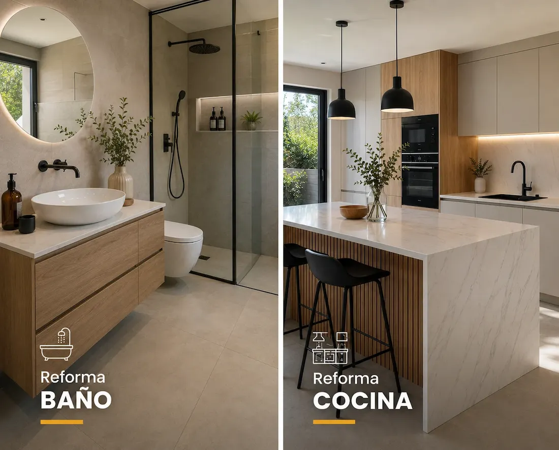 Reforma de cocinas y baños de diseño en Valencia - Aida Nova Reformas